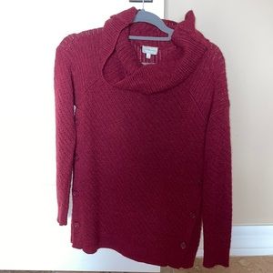 Warm maroon winter sweater